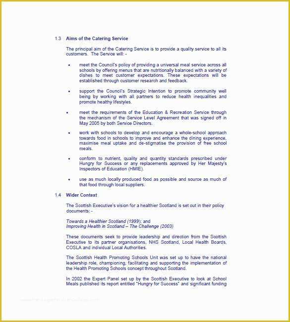 Catering Business Plan Template Free Download Of 13 Catering Business Plan Templates Free Sample