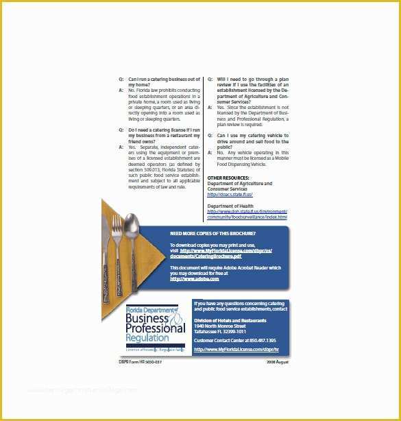 Catering Business Plan Template Free Download Of 13 Catering Business Plan Templates Free Sample