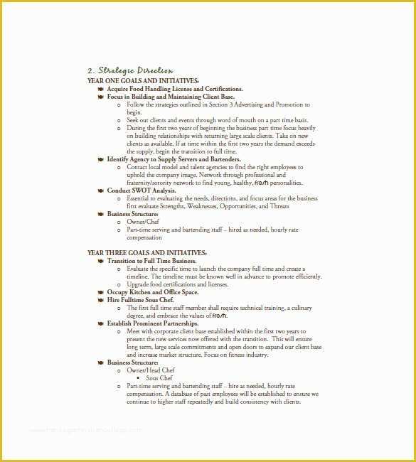 Catering Business Plan Template Free Download Of 13 Catering Business Plan Templates Free Sample