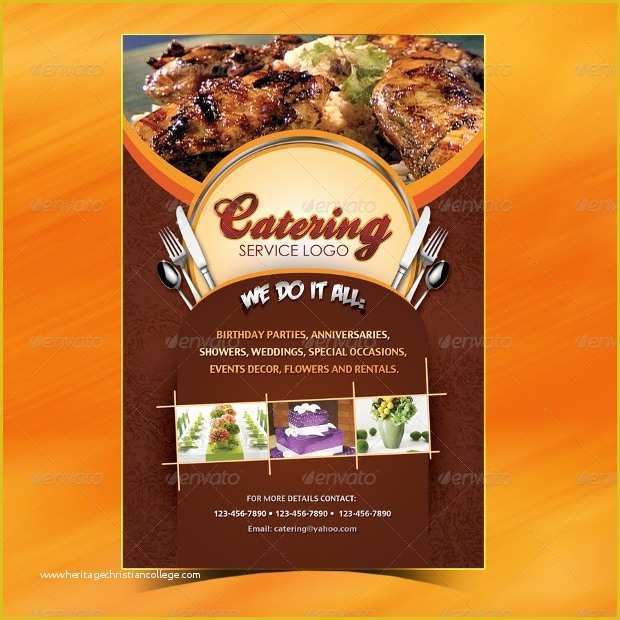 Catering Flyers Templates Free Of 16 Best Catering Flyer Templates Ai Psd Docs Pages