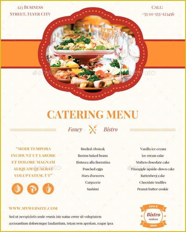 Catering Flyers Templates Free Of 16 Best Catering Flyer Templates Ai Psd Docs Pages