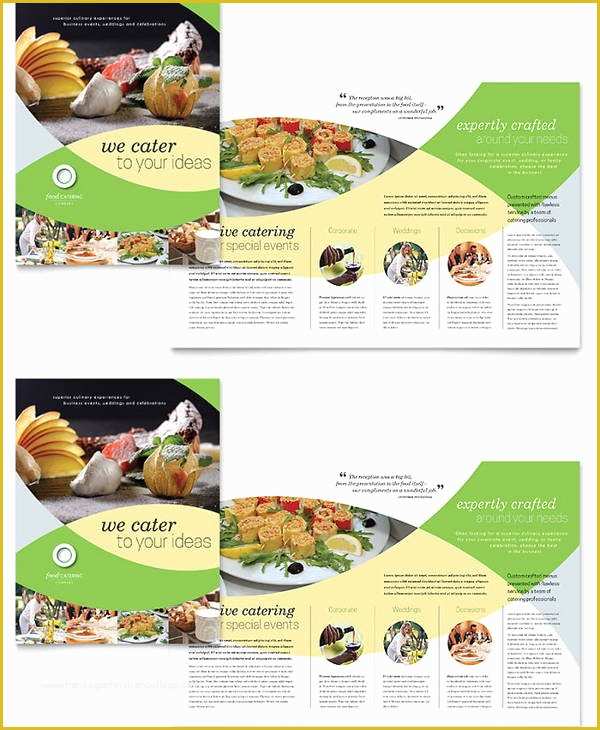 Catering Flyers Templates Free Of 8 Corporate Catering Brochures Designs Templates