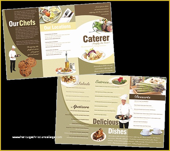 Catering Flyers Templates Free Of Catering Brochure Design Catering Brochure Templates