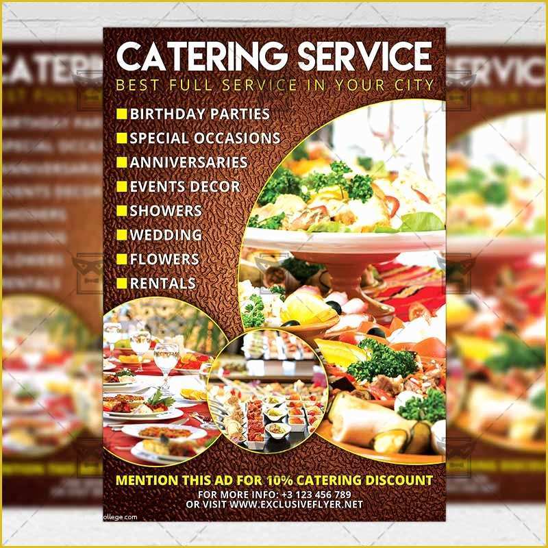 Catering Flyers Templates Free Of Catering – Food A5 Flyer Template Exclsiveflyer