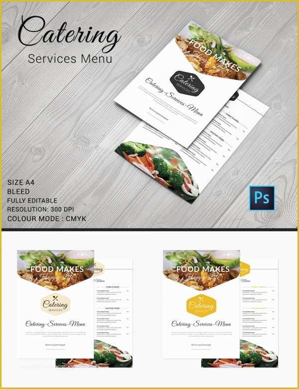 Catering Flyers Templates Free Of Catering Menu Template – 30 Free Psd Eps Documents