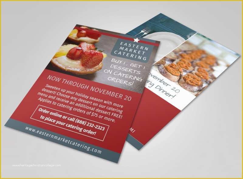 Catering Flyers Templates Free Of Catering Promotional Sale Flyer Template