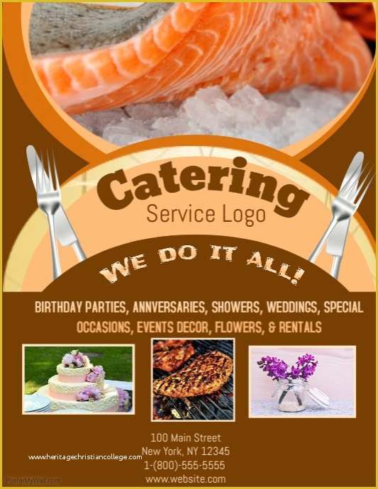 Catering Flyers Templates Free Of Catering Template