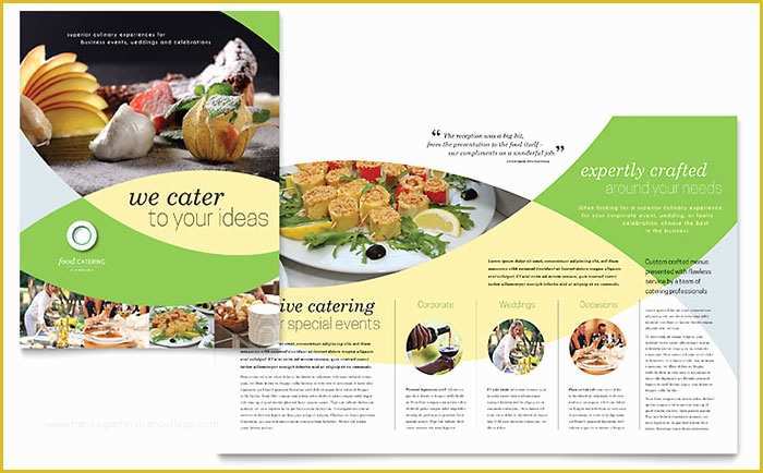 Catering Flyers Templates Free Of Food Catering Brochure Template Design