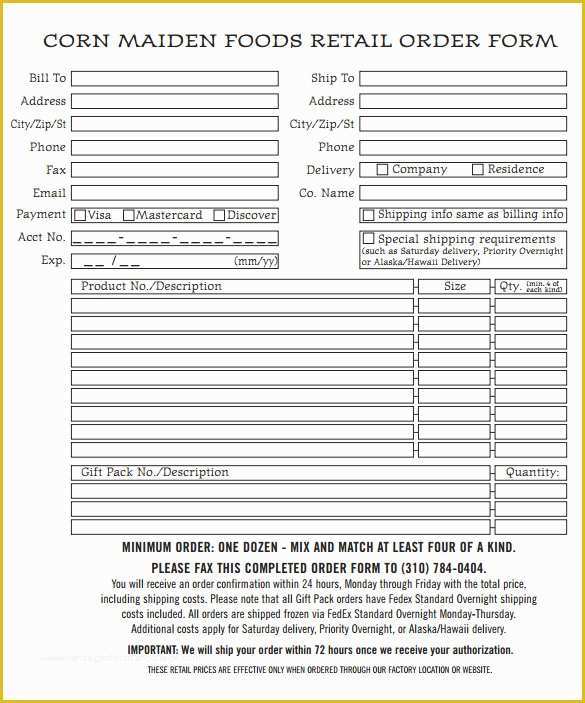 Catering form Template Free Of Catering order form Template Wevo