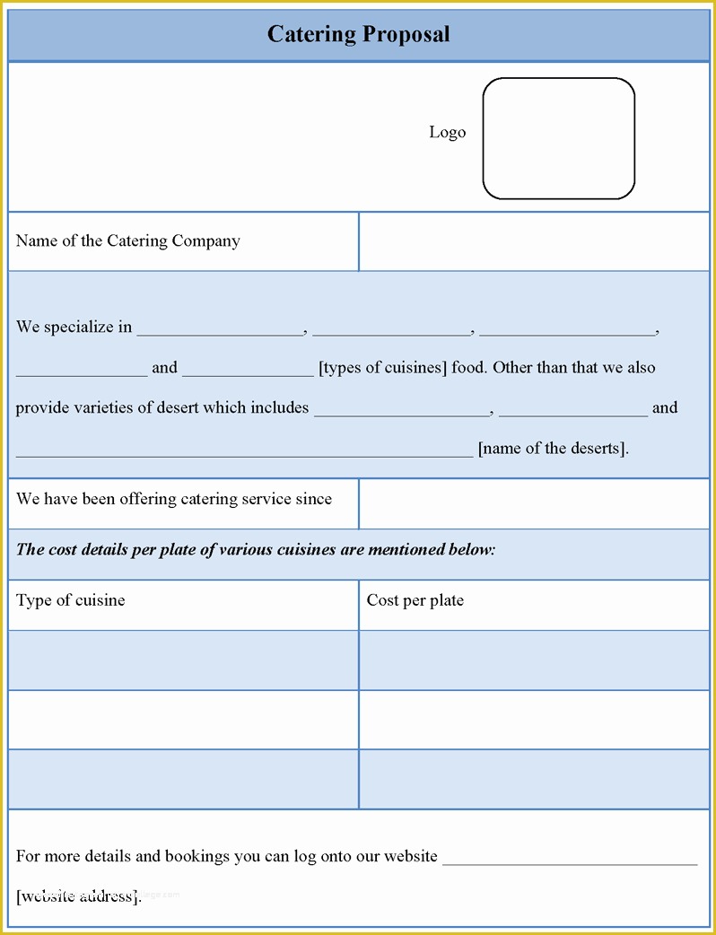 Catering form Template Free Of Catering Proposal Template Of Catering Proposal