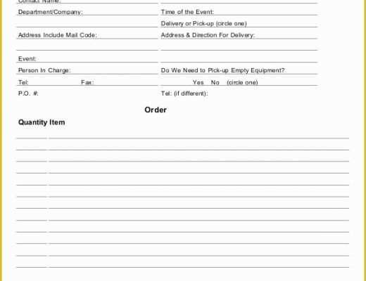 Catering order form Template Free Of 16 Catering order forms Ms Word Numbers Pages