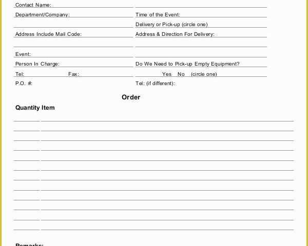 Catering order form Template Free Of 16 Catering order forms Ms Word Numbers Pages