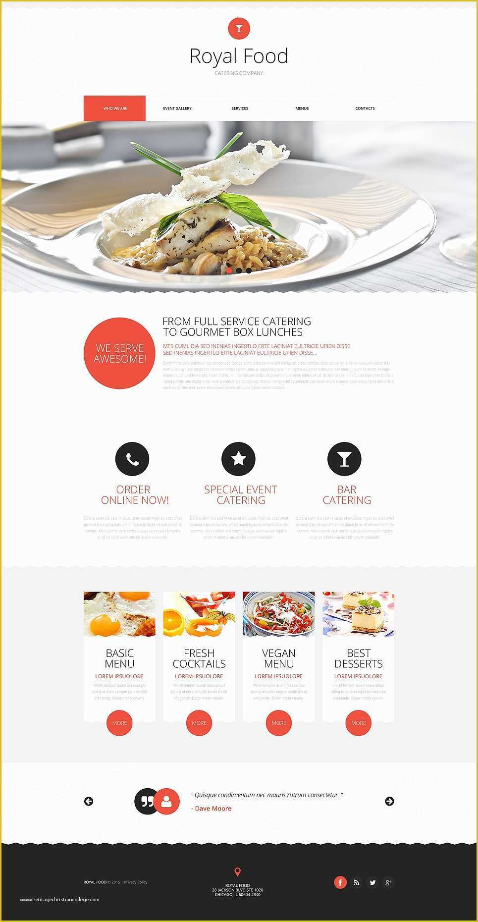 Catering Website Templates Free Of 10 Best Premium HTML5 Website Templates – March 2015