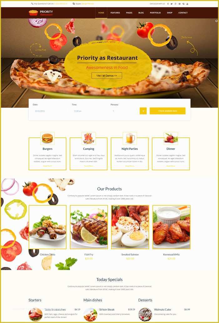 Catering Website Templates Free Of 10 Entertainment Cafe and Restaurant Website Templates