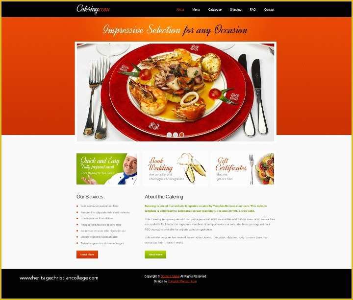 Catering Website Templates Free Of 15 Catering Services Website themes & Templates