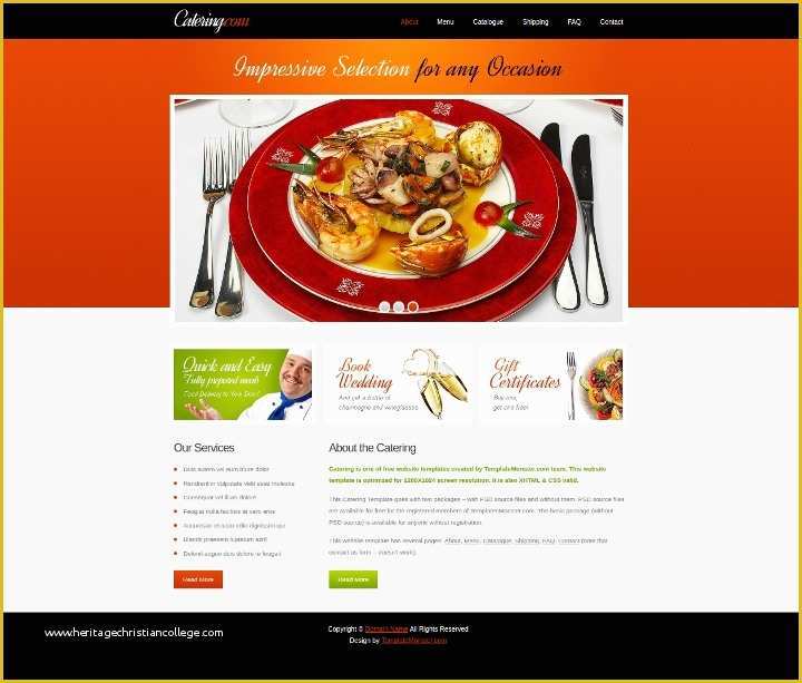 Catering Website Templates Free Of 15 Catering Services Website themes &amp; Templates