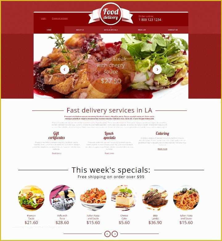 Catering Website Templates Free Of 15 Catering Services Website themes &amp; Templates