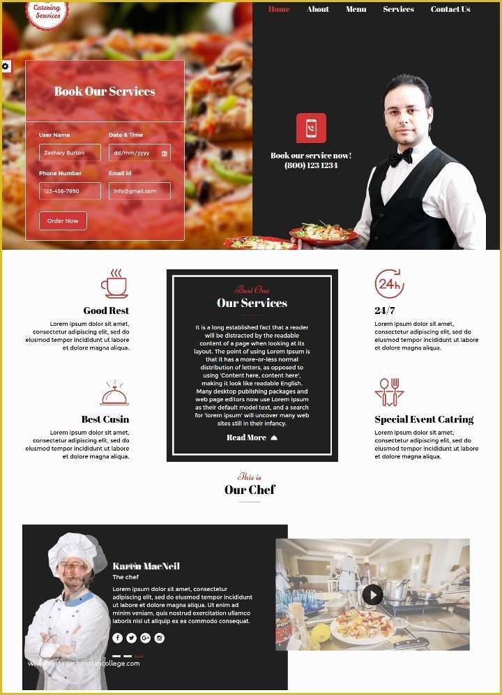 Catering Website Templates Free Of 15 Catering Services Website themes & Templates