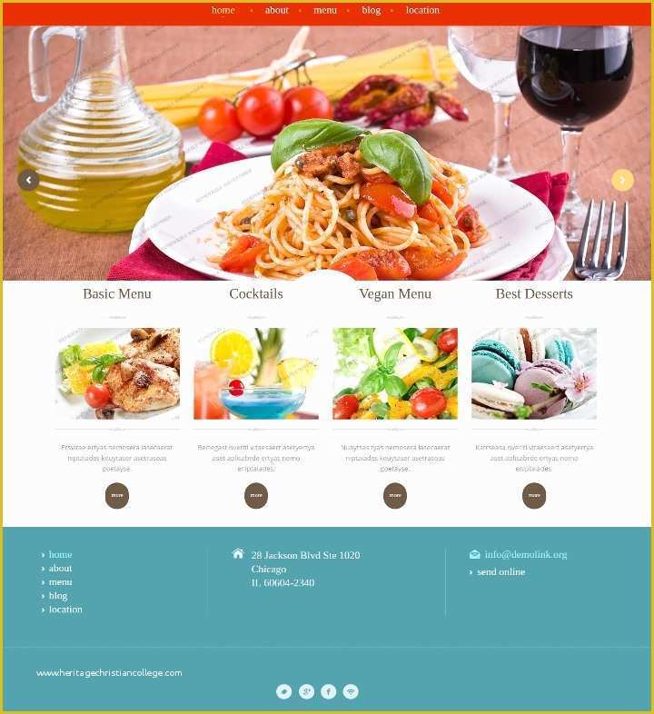 Catering Website Templates Free Of 15 Catering Services Website themes & Templates