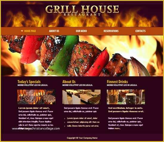 Catering Website Templates Free Of 20 Free Flash Website Templates for Download