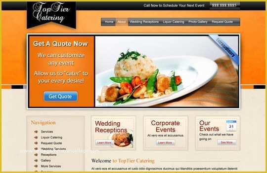 Catering Website Templates Free Of 50 Psd Web Templates for Free Download