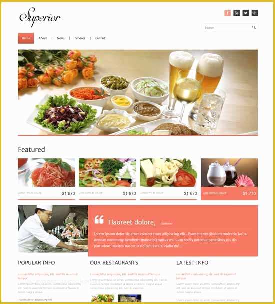 Catering Website Templates Free Of 70 Best Restaurant Cafe Website Templates Free & Premium