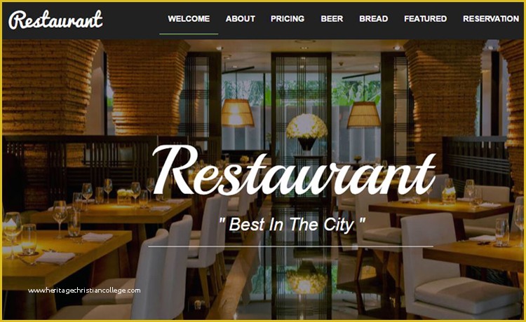 Catering Website Templates Free Of Bootstrap Food Restaurant Website Template Free Download