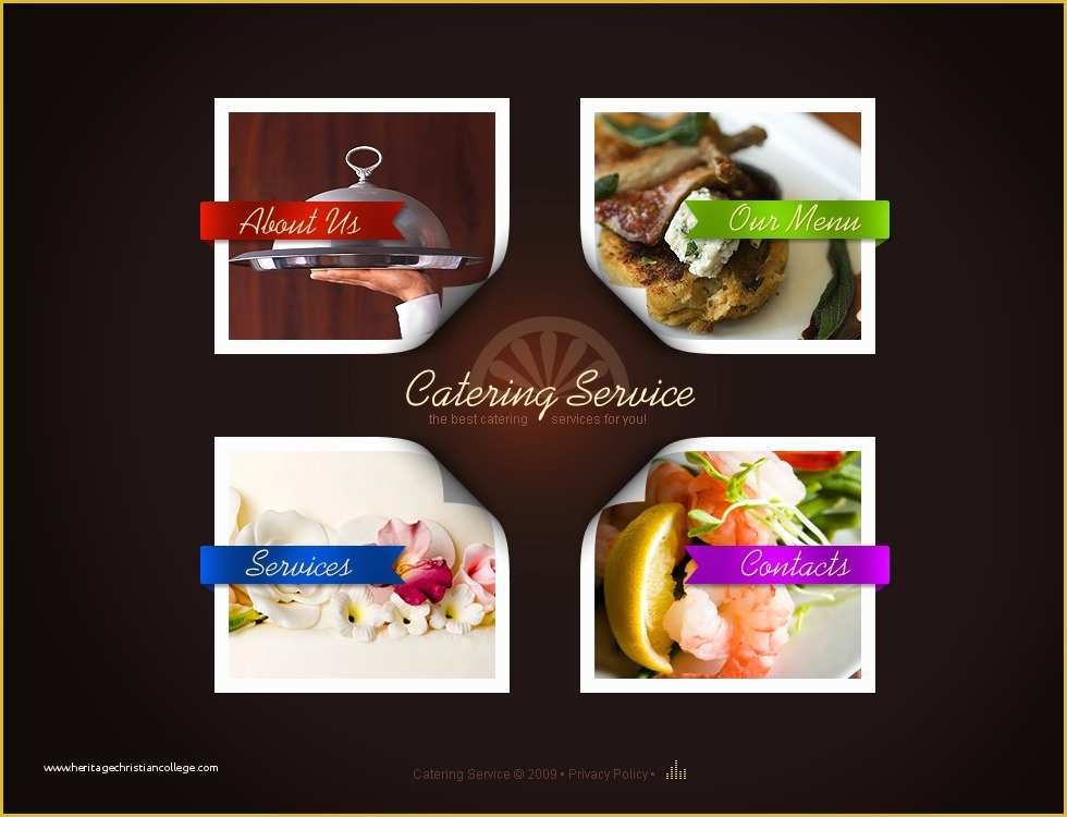 Catering Website Templates Free Of Catering Flash Template