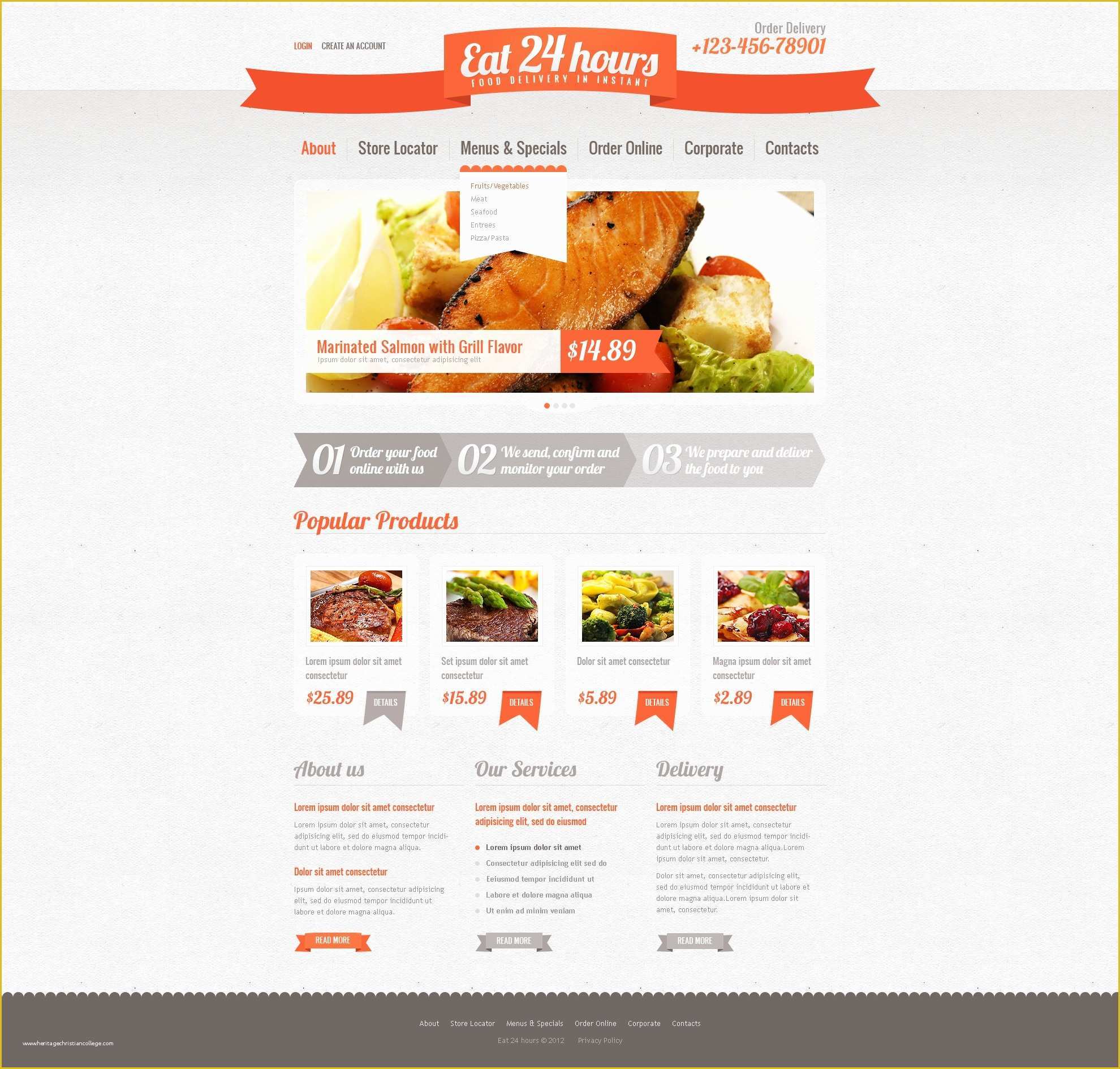 Catering Website Templates Free Of Catering Website Template