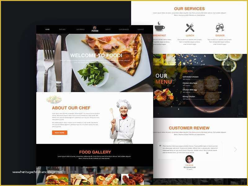 Catering Website Templates Free Of Latest Psd Website Templates Part 3