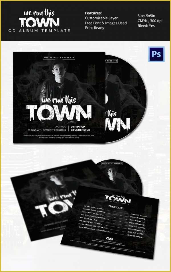 Cd Cover Design Template Psd Free Download Of 51 Album Cover Templates Psd