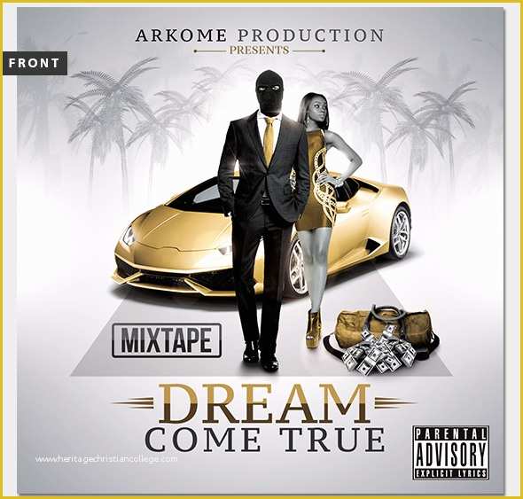 Cd Cover Design Template Psd Free Download Of Dream Mixtape