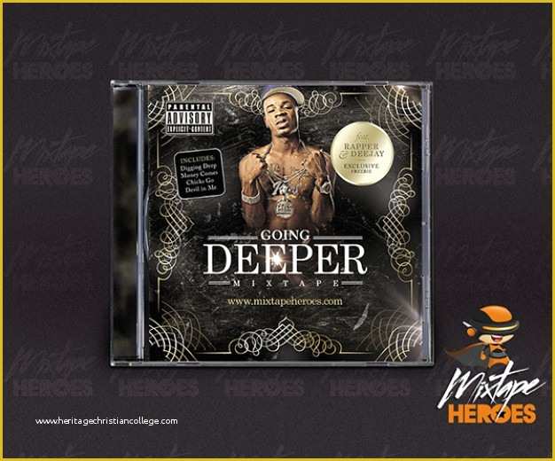 Cd Cover Design Template Psd Free Download Of Hip Hop Rap Cd Cover Template
