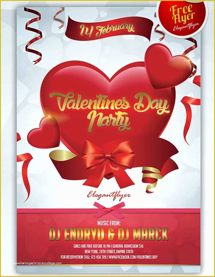 Celebration Flyer Template Free Of 26 Free Valentines Day Flyer Templates for Download
