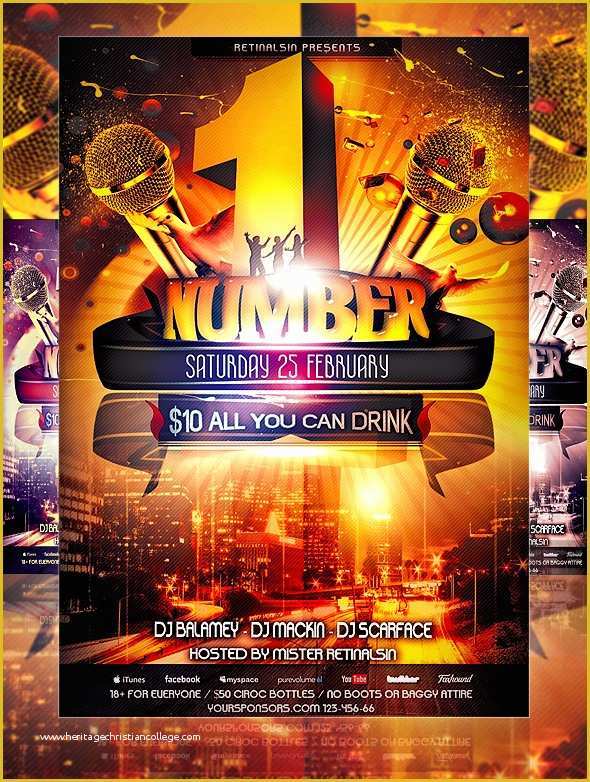 Celebration Flyer Template Free Of 30 Free Psd Party Flyer Templates Download