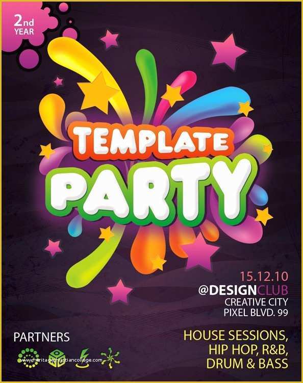 Celebration Flyer Template Free Of 60 Free Psd Poster and Flyer Templates [updated]