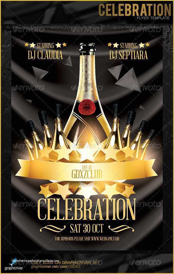 Celebration Flyer Template Free Of Celebration Flyer Template