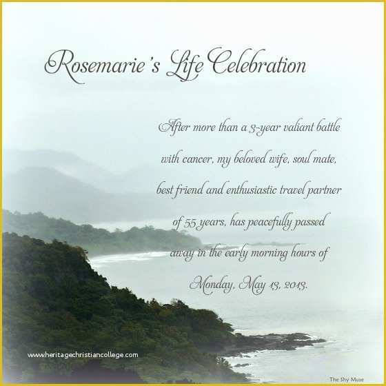 Celebration Of Life Cards Templates Free Of Celebrate It Invitations Templates – orderecigsjuicefo
