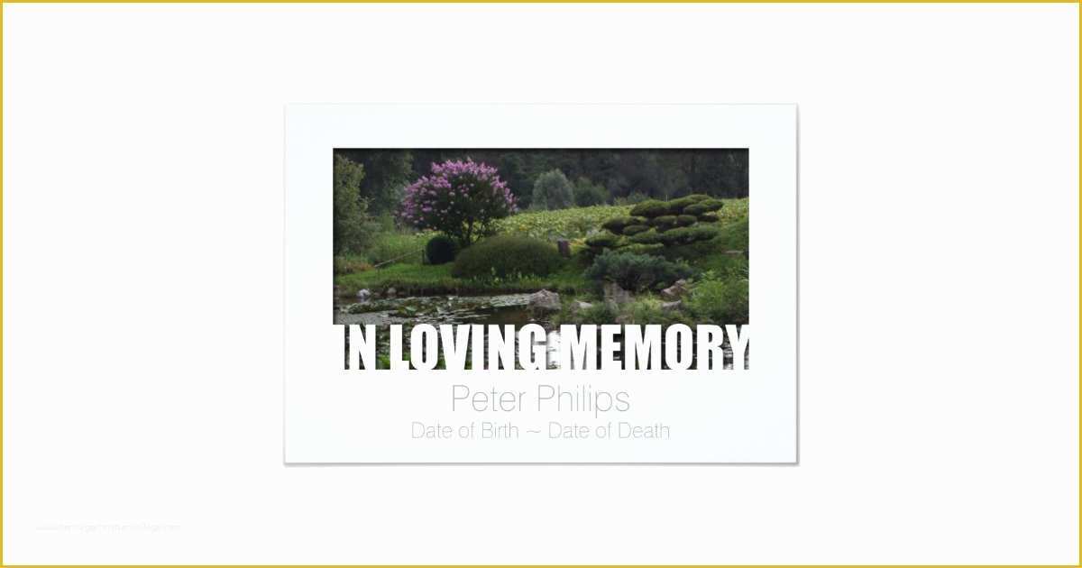 Celebration Of Life Cards Templates Free Of In Loving Memory Template 6 Celebration Of Life 3 5" X 5
