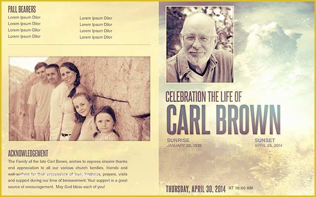 Celebration Of Life Template Free Download Of Celebrating the Life Funeral Program Template 014 by Loswl