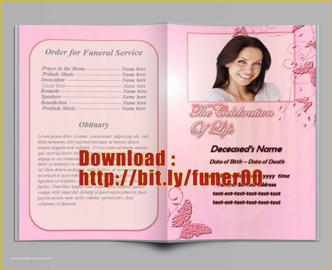 Celebration Of Life Template Free Download Of Free Celebration Life Program Template Free Funeral