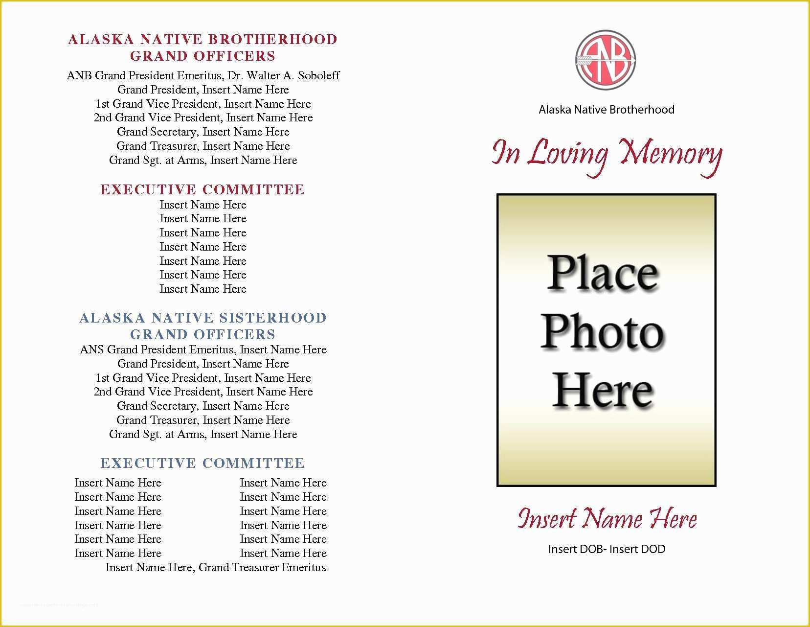 Celebration Of Life Template Free Download Of Free Celebration Life Program Template Funeral Programs