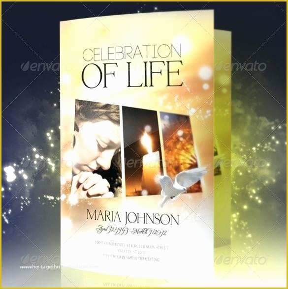 Celebration Of Life Template Free Download Of Funeral Handout Template Free