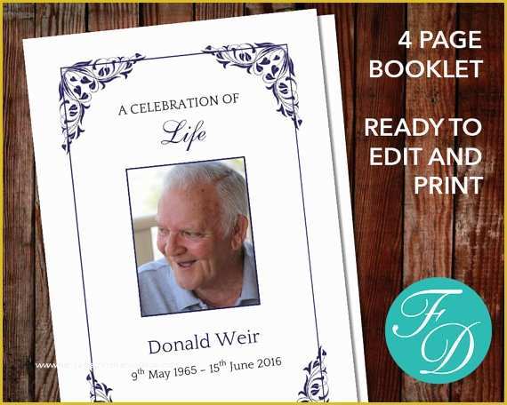 Celebration Of Life Template Free Download Of Funeral Program Template Celebration Of Life order Of