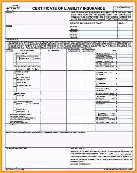 Certificate Of Insurance Template Free Of Certificate Insurance Template Condo Financials