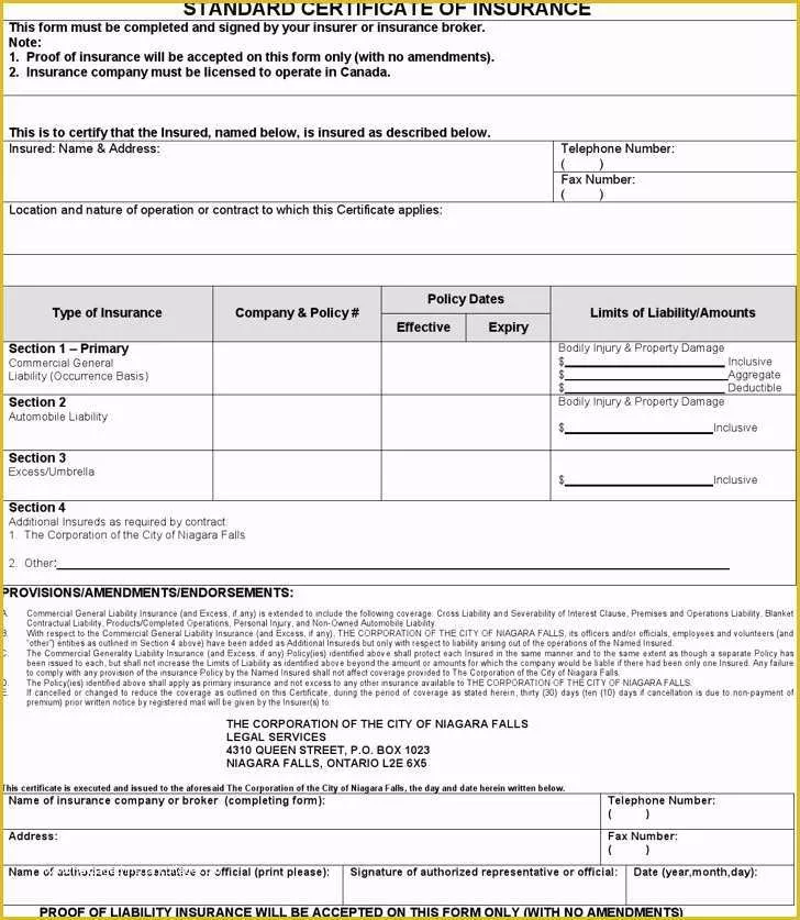 Certificate Of Insurance Template Free Of Download Insurance Certificate Templates for Free