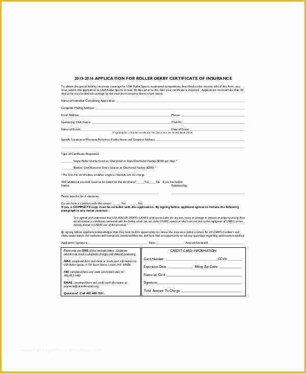 Certificate Of Insurance Template Free Of Hockey Certificate Template 9 Free Word Pdf Documents
