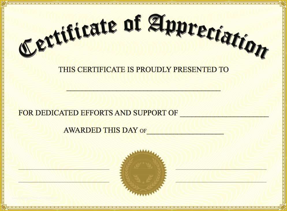 Certificate Of Recognition Template Free Of 6 Best Of Create Awards Line Certificate