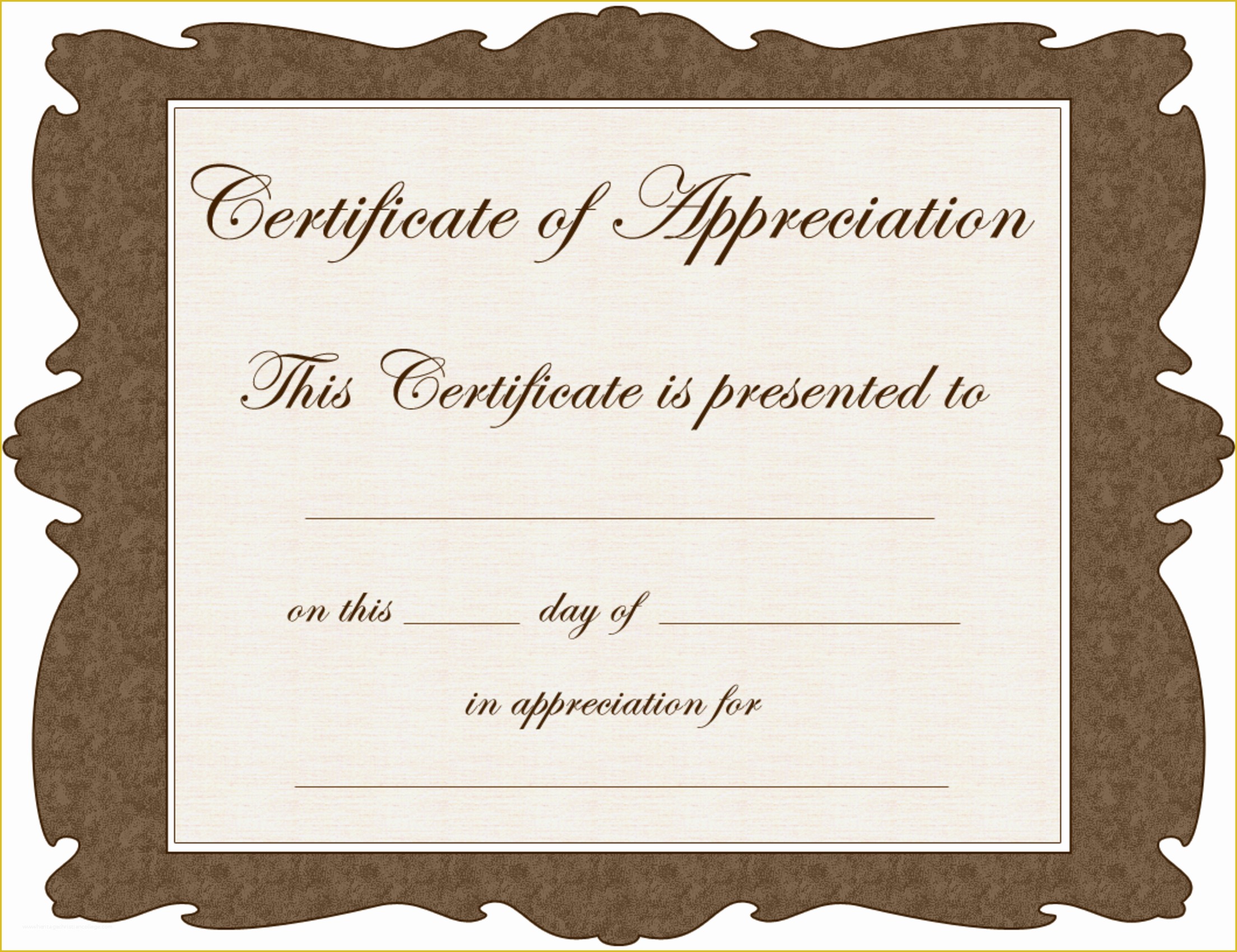 Certificate Of Recognition Template Free Of 8 Best Of Free Blank Certificate Appreciation