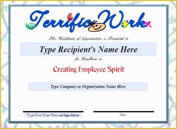 Certificate Of Recognition Template Free Of Certificate Templates